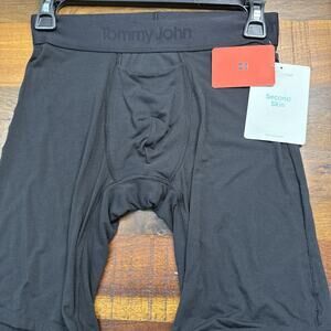 NEW Tommy John Second Skin Fit Boxer Shorts Black Size S